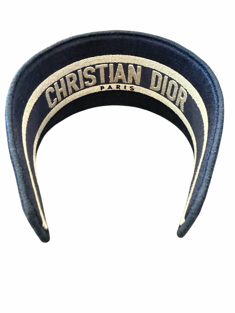Dior Oblique Headband canvas Navy Blue - Picture 7 of 10